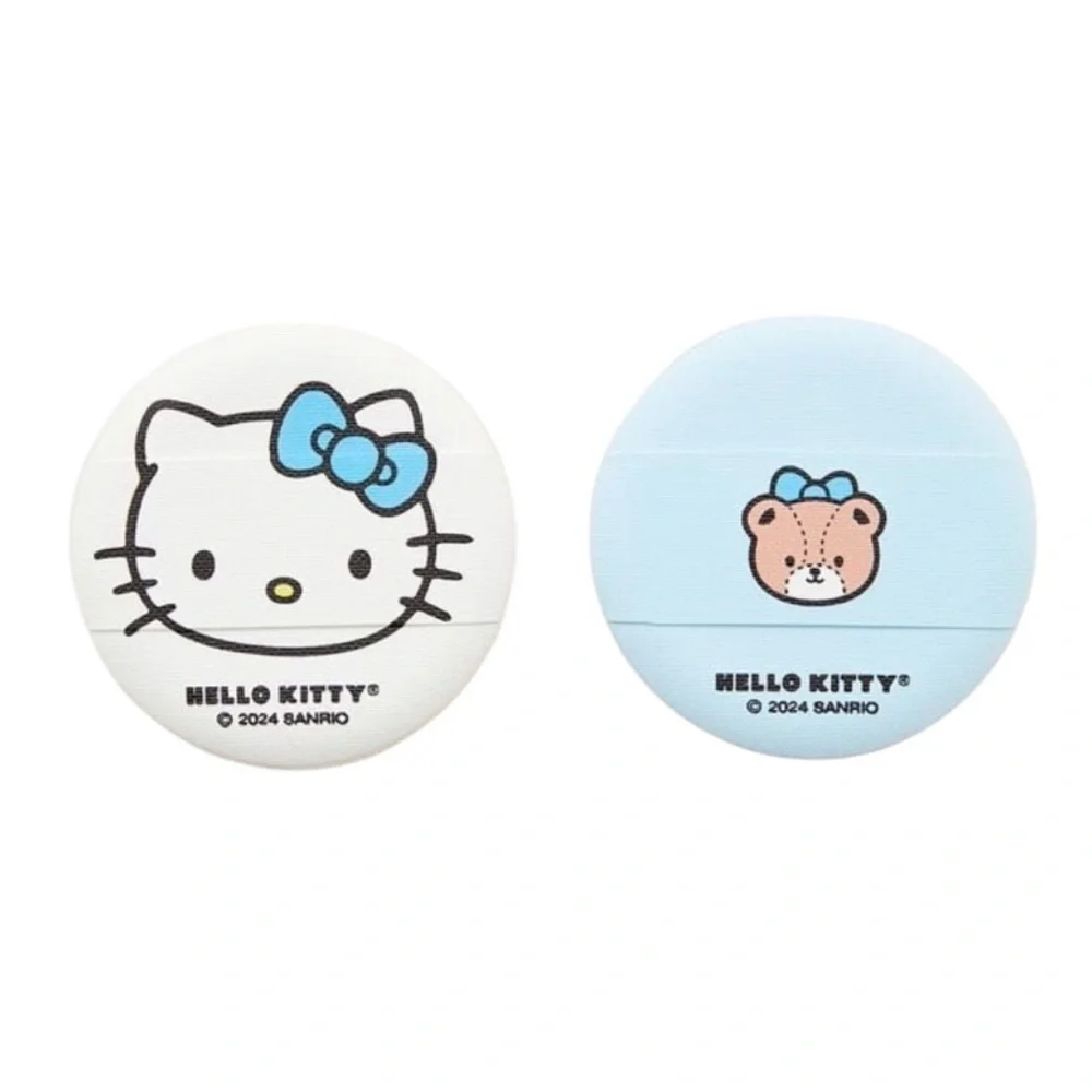 Hello Kitty Blue & White Makeup Puffs Set - 2 Pack